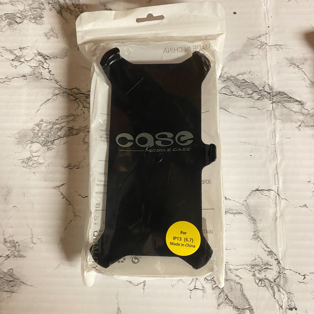 New Iphone 13 6.7 Black Plastic Robot Mobile Cell Phone Case